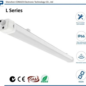 4FT 36W Batten Weatherproof LED IP66 Tri proof LED Batten Lights Underground Parking Lot Industrial RCM CE SAA Rohs