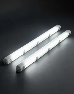 4FT 40W Dual Adjustable Wattage CCT LED Batten Vapor Tight Superior Pressure Resistance UV Protection Warehouse Parking Lot