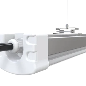 4FT 8FT Outdoor Workshop Tri-proof IP66 Waterproof Vapor Tight LED Linear Batten Light Warehouse Industrial Use 40W Dimmable