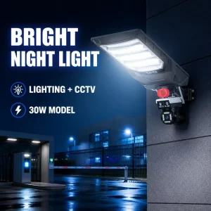 4G CCTV Solar Camera 360 Degree Outdoor Security Street Light IP65 Rated with Motion Sensor for Road Street Security Lighting