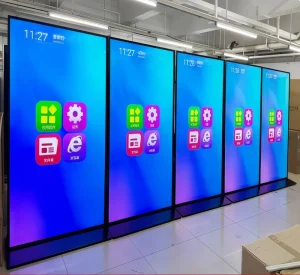 4K Full HD Advertising LED Display Vertical LCD Panel Touch Screen Light Box Digital Poster Big Screen Stand Advertising Display