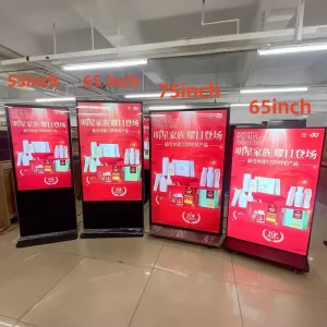 4K Full HD Touch Screen Advertising LED Display with Light Box for Shopping Mall Indoor Outdoor Use 500CD Brightness