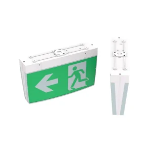 4W LED Emergency Exit Light Outdoor AC 85-265V LiFePO4 3H Emergency Time White/Green IP20 Indoor Home Stairs Corridors
