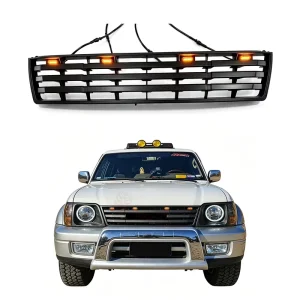4X4 Racing Grille with LED Light for Toyota Land Cruiser LC90 LC95 Prado Off Road Mesh Grille Exterior Grille