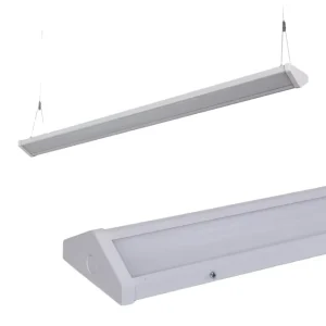 4ft 40W Aluminum Indoor Warehouse Shelf LED Pendant Linear Tube Light