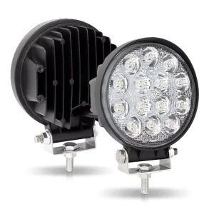 4inch Automotive Auxiliary Lights Engineering Spotlights Round 14 Lights 42W Led Work Light for Car Luces Para Auto