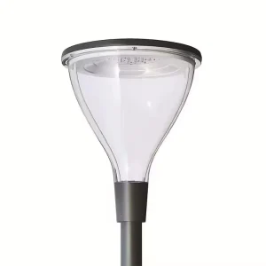 5 Year Warranty Clear Cone Area Lantern 30W 60W Intelligent System LED Top Mounted Chalice Light With Photocell Motion Sensor