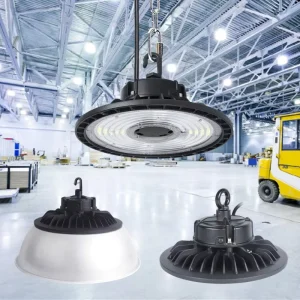 5-Year Warranty IP65 Dimmable Motion Sensor 100W 150W 200W 240W Warehouse UFO High Bay LED Lights
