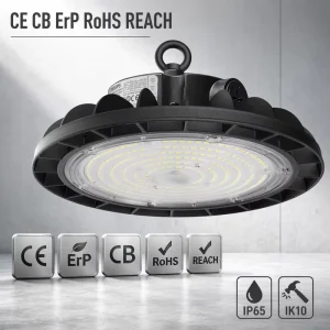 5-Year Warranty Industry Commercial Lights 100W 150W 200W Factory Warehouse IP65 UFO LED High Bay Light