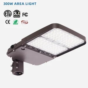 5 Years Warranty AC Powered Aluminum Alloy LED Shoebox 300 Watt Light 150LM W IP65 Waterproof Area Lights