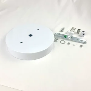 5.12 Inch White Ceiling Canopy Kit With Hardware for Easy Assemble DIY Indoor Pendant Light Chandelier