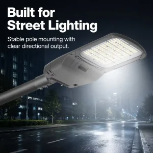 50-300W LED Street Light Outdoor Highway Parking Lot Waterproof IP65 Aluminum Alloy AC Road Lighting CE Certified