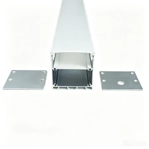 50*50mm White Pendant LED Linear Light Housing Suspended Aluminum LED Profile Channels Extrusion LED Strip Channel