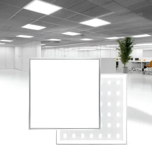 5000K 3CCT 40W Modern Aluminum LED Panel Ceiling Light 600×600 Backlit High Brightness IP44 Plastic Pc Cover Office Hospital