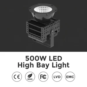 500W 3030SMD Mean Well Constant Current Long Distance Tower Mast LED Flood Lights for Mining Construction Site Crane
