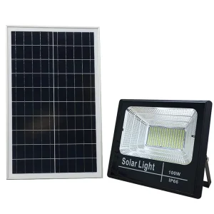 500W Commercial Rugged IP66 Motion Sensor Die Cast Shell Industrial LED Solar Flood Light for Construction