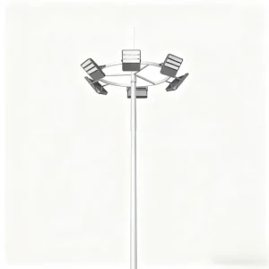 500W IP66 Waterproof 25m 30m Hot Dip Galvanized High Mast Pole LED Flood Light Mining Site Outdoor Lighting