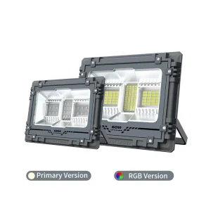 500W Industrial Solar Projector Flood Light IP65 Waterproof Super Bright Lighting Warehouse Stadium Construction Site Large Area
