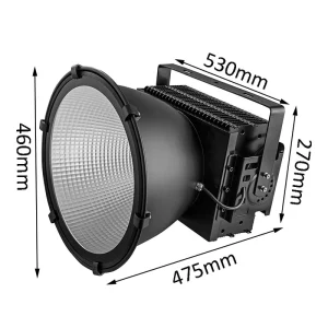 500W LED Anti Glare Floodlight Fast Heat Dissipation Flexible Angle Adjustment IP65 Sports Venue Commercial Light Scenario
