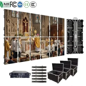 500X500mm 500X1000mm P2.6 P2.97 P3.91 P4.81 Outdoor Portable Rental Cabinet for LED Display