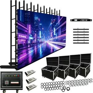 500×500 500×1000 Indoor Outdoor LED Wall Screen Rental LED Stage LED Display for Product Launch Press Conference