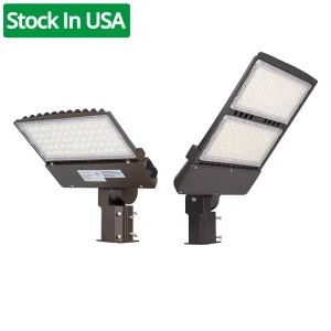 50W 100W 150W Shoebox Parking Lot LED Light 3Power 3CCT Selectable 200W 300W LED Parking Lot Light