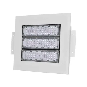 50W 100W 200W 300W LED Waterproof Canopy Gas Station Light Fixture, 150W Internal Driver, Outdoor High Bay Carport Ceiling Light