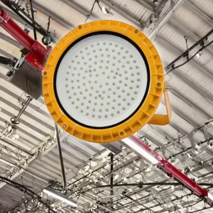 50W 100W E27 NEMA 4 Factory Warehouse Industrial Lighting Fixture IP66 Explosion Proof LED High Bay Light Oil Gas Chemical AC