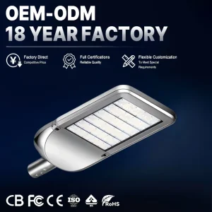 50W-300W LED Street Light Commercial with Motion Sensor Bright IP65 Rated LED Parking Lot Lights Outdoor for Yard Farm Pathway