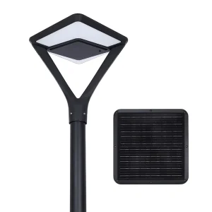 50W All in One Solar LED Pole Light IP65 Waterproof Outdoor Garden Street Lamp with Mono Panel for Roadway Courtyard