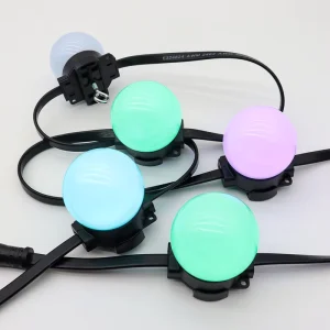 50mm Omni-Directional 360° Illumination Digital LED Globe Lamp Individually Tunable IP67 Weatherproof RGB Fixed Exterior Light