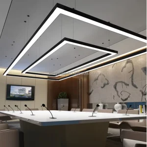 50x75mm Office Ceiling Light LED Aluminum Alloy Profile Linear Strip Channel Bending Cutting Customizable Length for Decorations