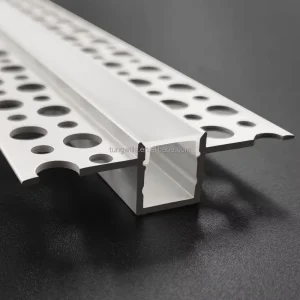 52*13MM Pre-Embedded Lace LED Linear Light 6000 Series Aluminum Alloy Profile with Welding for Ceiling Decoration