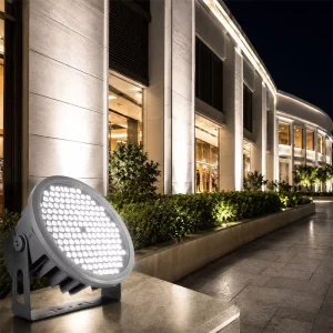 54W Round LED Architectural Spotlight IP66 White Light for Garden Plaza & Facade Illumination