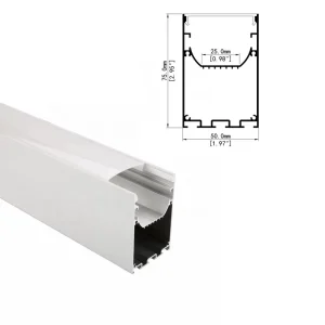 5575 5070 5075 Square LED Linear Light Suspended Pendant Led Aluminum Profile
