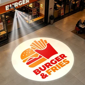 55W Indoor Custom Light for Sign Stores Restaurants Five-Grid Projection Guidance Indicator Welcome Floor Image