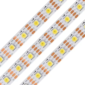 5V 144LEDs/m HD107S RGB Pixel LED Strip Light 5050 SMD RGB LED Built-in HD107S with Data and Clock (White PCB)