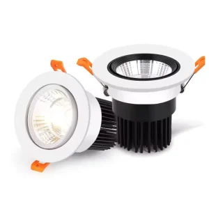 5W 10W 15W Ceiling Spotlight Frameless Black Decorative Pot Mini Housing Spot Light Recessed Hotel Led Cob Downlight Down Light