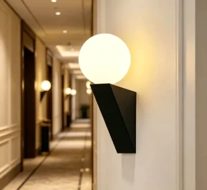 5W Glass Ball Wall Lamp Indoor Round Ball Wall Light for Villa, Coffee Shop