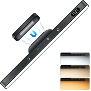 5W LED Rechargeable Touch Light Bar 2500mAh Battery Stick on Magnetic Mount for Reading Cabinet Makeup Mirror Bedside Wall