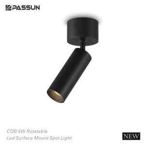 5W Rotatable LED Modern Warm White Aluminum Ceiling Surface Mount Indoor Spotlight CE Certified