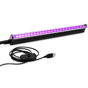 5W USB LED Tube Light UV 395nm with Switch Control PC Lampshade for Shop Home Office and Commercial Area Use