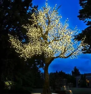 5m LED Giant Cherry Blossom Trees Handmade Light Warm White Tree Indoor Outdoor Home Office Party Wedding