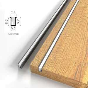 6*9mm Ultra Thin Silicone Aluminum Profile LED Cabinet Light Strip Flat Design Built In Recessed Hidden Profile Wardrobe