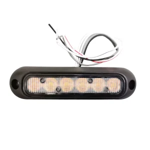 6 LED Amber Strobe Warning Light Mount Grill Light for SUVs Trucks & Trailers IP67 Waterproof Emergency Flashing Light
