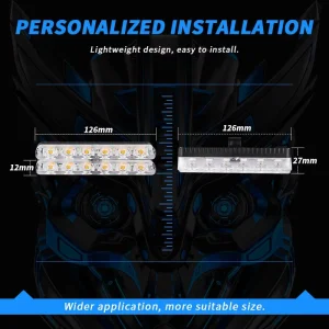 6 LED Multicolor Emergency Warning Lights 12V 24V 24W Remote Switch Controlled Car Light Accessories Grille Vehicles Street