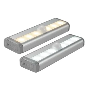6 LEDs Modern LED Cabinet Light Warm White 3AAA Battery Operated Motion Sensor Wall Mounted Portable Closet Kitchen Lights