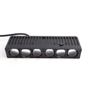 6 Lens Car Front Grille Light 150W 6500K Matrix Grill Lights 233X79X40mm Car Light Accessories LED Headlight Lens