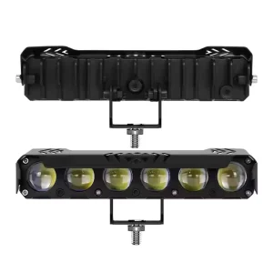 6 Lens White Yellow LED Spotlight Projector Motorcycle LED Headlamp Auxiliary Work Light Projector Spot Light