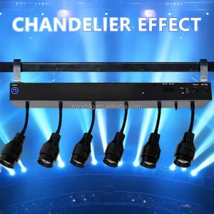 6 Small Spotlights with 360 degree Zoom and Rotating LED Cold and Warm White Spotlights for Banquet Hall